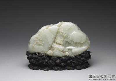 图片[2]-Jade carving in the shape of a mountain with figures hunting game, Qing dynasty (1644-1911)-China Archive